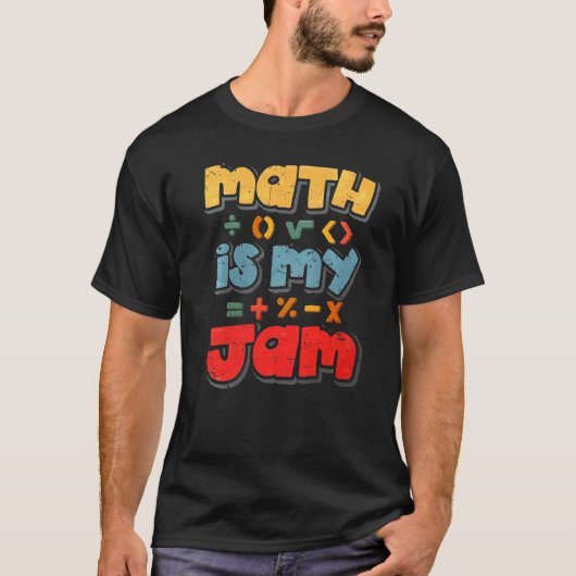 T-shirt Les maths, c'est ma confiture (Devant)