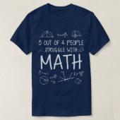T-shirt Les Maths Drôle Les Maths Luttent Avec Les Maths (Design devant)