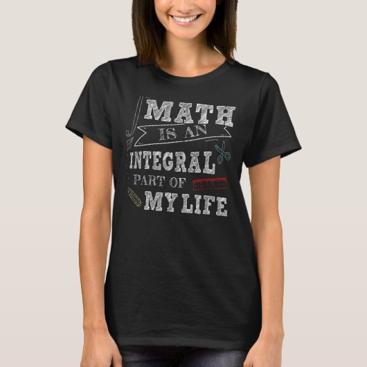 T-shirt Les Maths font partie intégrante de mon précepte d (Devant)