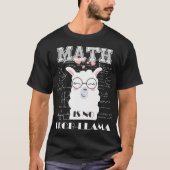 T-shirt Les Maths ne sont pas Prob-llama Retour à l'école  (Devant)
