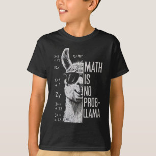 T-shirt Les maths ne sont pas un problème-llama Homme Femm