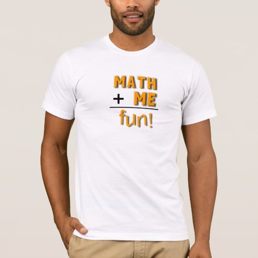 T-shirt Les maths plus moi sont amusement (Devant)