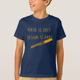 T-shirt Les maths sont faciles, badinent
