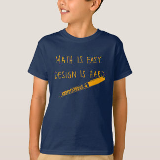 T-shirt Les maths sont faciles, badinent