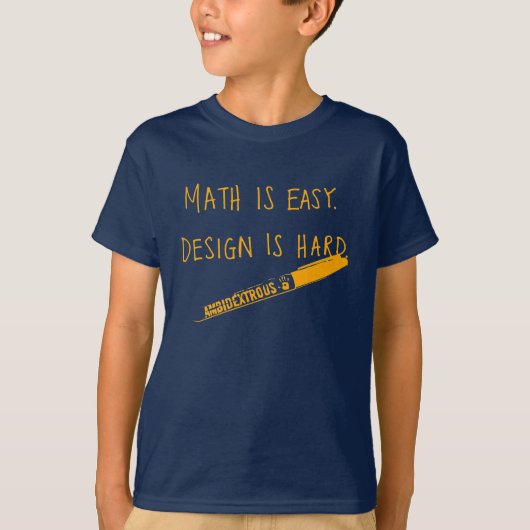 T-shirt Les maths sont faciles, badinent (Devant)