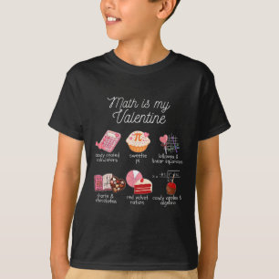 T-shirt Les maths sont ma Saint-Valentin Prof de maths mig
