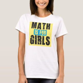 T-shirt Les maths sont pour des filles