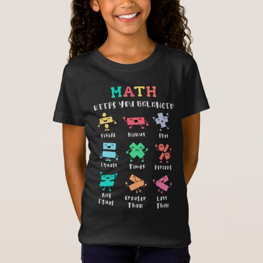 T-Shirt Les maths vous gardent en équilibre (Devant)