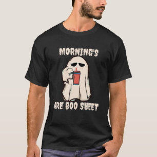 T-shirt Les Matins De Costume Fantôme Mignons Sont Boite F