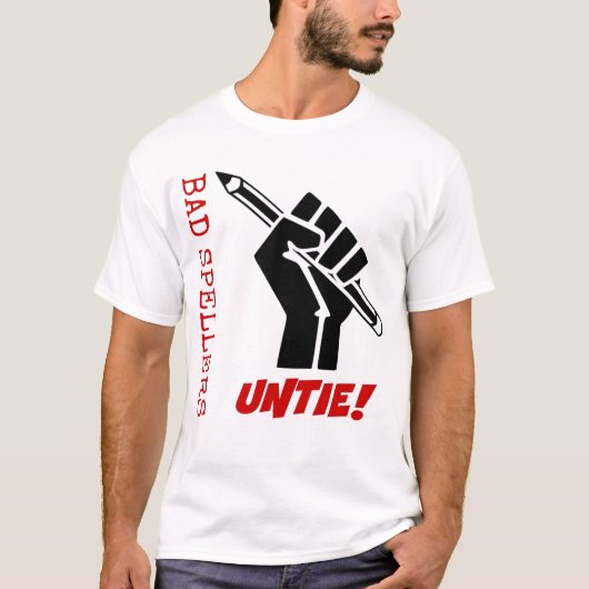 T-shirt Les mauvais correcteurs orthographiques délient ! (Devant)