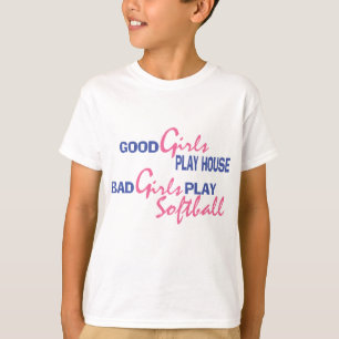 T-shirt Les Mauvaises Filles Jouent Au Softball