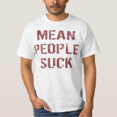 T-shirt Les méchantes gens sont nulles (Devant)