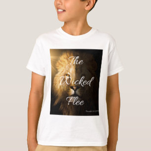 T-shirt Les méchants fuient les proverbes 28:1 KJV Boy's