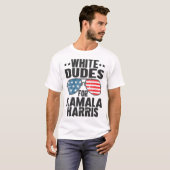 T-shirt Les Mecs Blancs De Kamala Harris Sungles Usa (Devant entier)