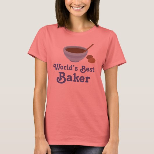 T-shirt Les meilleures adolescentes Baker du monde (Devant)