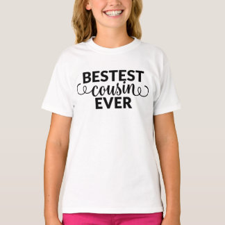 T-shirt Les meilleures Cousin Ever filles chemise avec per
