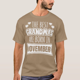 T-shirt Les meilleures mamans sont nées en novembre