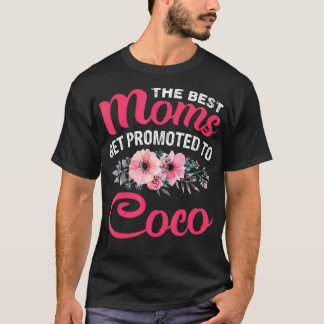 T-shirt Les Meilleures Mères Sont Promues Aux Mères Coco G