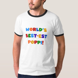 T-shirt Les meilleurs cadeaux de couleurs vives Poppi du m