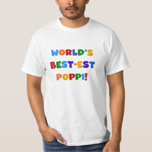 T-shirt Les meilleurs cadeaux de couleurs vives Poppi du m
