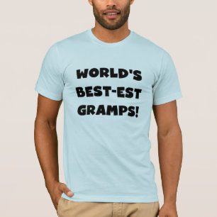 T-shirt Les meilleurs cadeaux de Gramps du monde de Black 