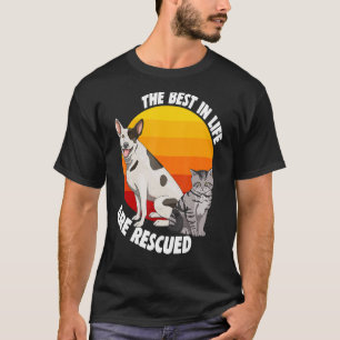 T-shirt Les Meilleurs Dans La Vie Sont Secourus Animaux An