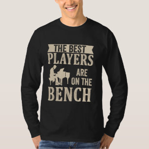 T-shirt Les Meilleurs Joueurs Sont Sur Le Banc Piano Playe