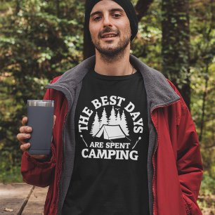 T-shirt Les Meilleurs Jours Sont Le Camping Passé