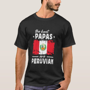 T-shirt Les meilleurs papas sont la fête des pères drapeau