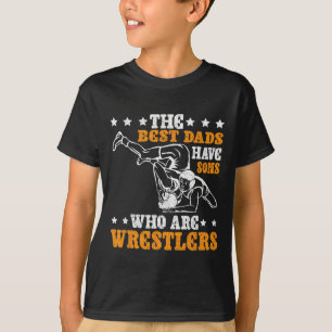 T-shirt Les Meilleurs Pères Ont Des Fils Qui Sont Des Lutt