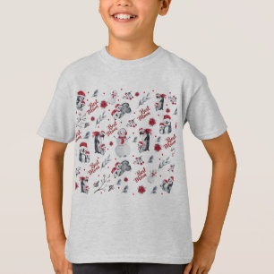 T-shirt Les Meilleurs Pingouins de Noël
