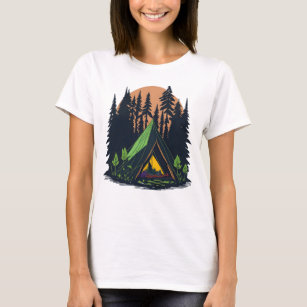 T-shirt Les Meilleurs Souvenirs Sont Fabriqués Camping