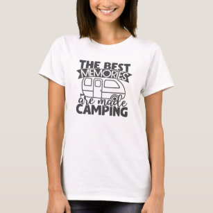 T-shirt Les Meilleurs Souvenirs Sont Fabriqués Camping Drô