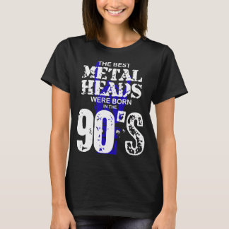 T-shirt Les Meilleurs Têtes De Metal Sont Nés Dans Les Ann