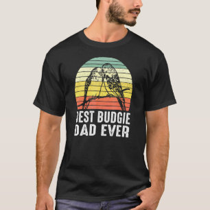 T-shirt Les Mens Best Budgie Papa Bird Budgeriget Parakeet