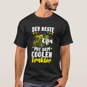 T-shirt Les Mens Bester Opa avec le tracteur Grandad Farme