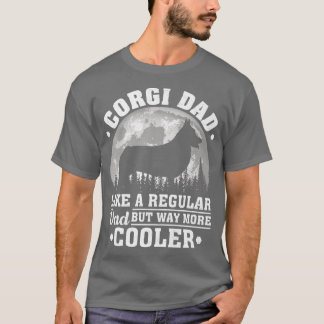 T-shirt Les Mens Corgi Papa Comme Un Papa Régulier Drôle C
