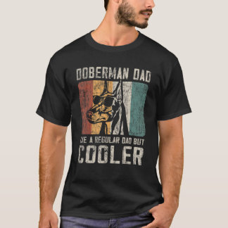 T-shirt Les Mens Doberman Papa Comme Un Père Régulier Mais