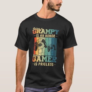 T-shirt Les Mens Être Grampy Est Un Gamer Grampy Père Ines
