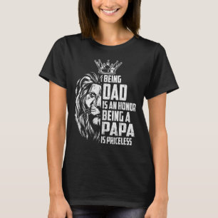 T-shirt Les Mens Être Papa Est Un Honneur Être Un Papa Est