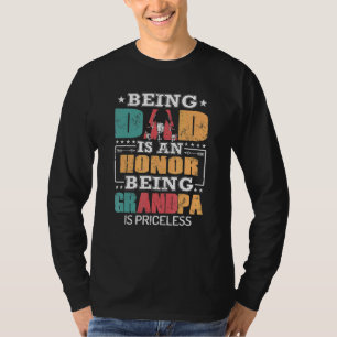 T-shirt Les Mens Être Un Père Est Un Honneur Être Un Grand