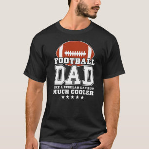 T-shirt Les Mens Football Papa Comme Un Papa Régulier Mais