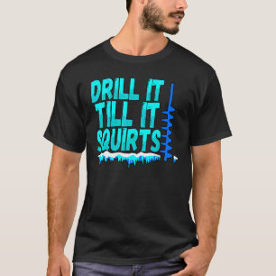 T-shirt Les Mens Forent Jusqu'À Ce Qu'Il Éjacule Pêcheur D