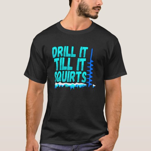 T-shirt Les Mens Forent Jusqu'À Ce Qu'Il Éjacule Pêcheur D (Devant)