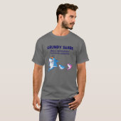T-shirt Les Mens Grumpy Shark Comme Un Requin Normal Mais (Devant entier)