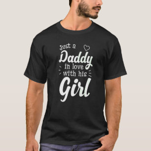 T-shirt Les Mens Juste Un Papa Amoureux Avec Sa Fille Père