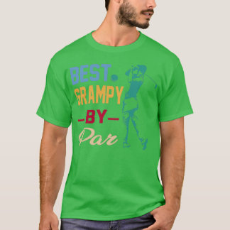 T-shirt Les Mens Meilleur Grampy Par Parcours De Golf Les