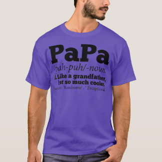 T-shirt Les Mens Papa Comme Un Grand-Père Mais Tant De Gla