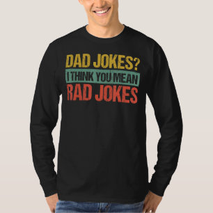 T-shirt Les Mens Papa Les Blagues Sont Comment Les Yeux Ro