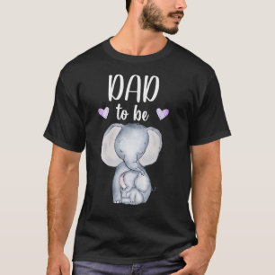 T-shirt Les Mens Papa Pour Être Un Éléphant Baby shower Fu
